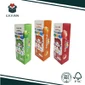 Producto Caja de papel para pasta de dientes infantil.